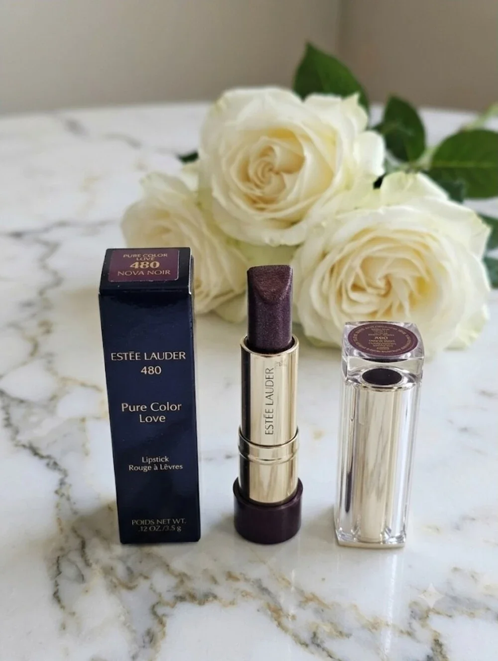 Estée Lauder Pure Color Love Lipstick 480 Nova Noir ☆ RARE☆ | Read Description